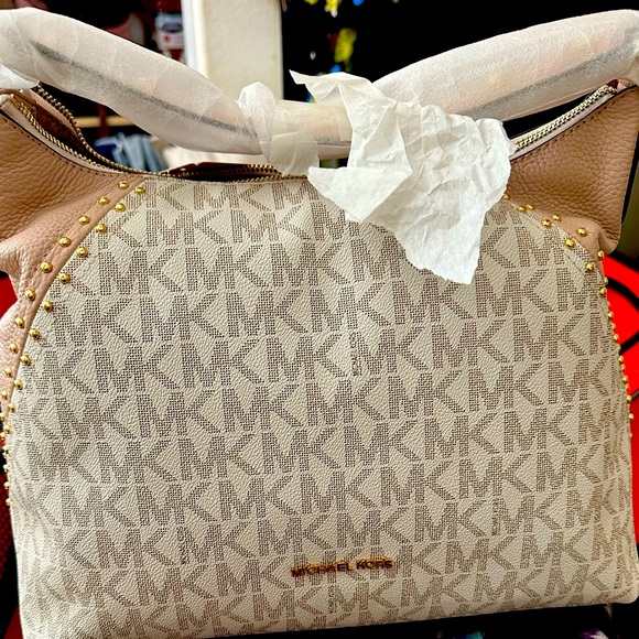 MK purse vanilla & pink - Picture 1 of 4